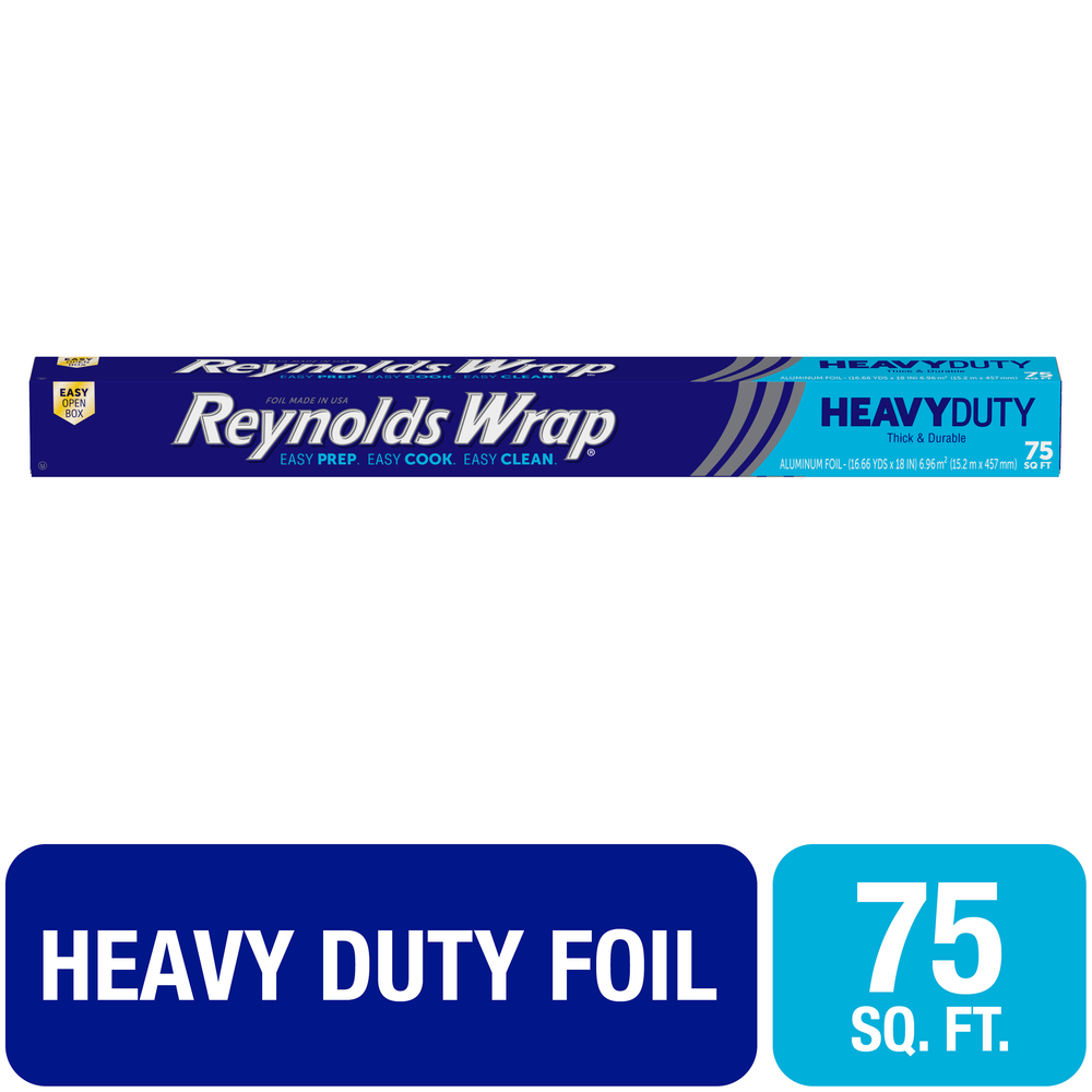 Reynolds Wrap Heavy Duty 18 Inch Aluminum Foil 75 Sq Ft - Walmart.com