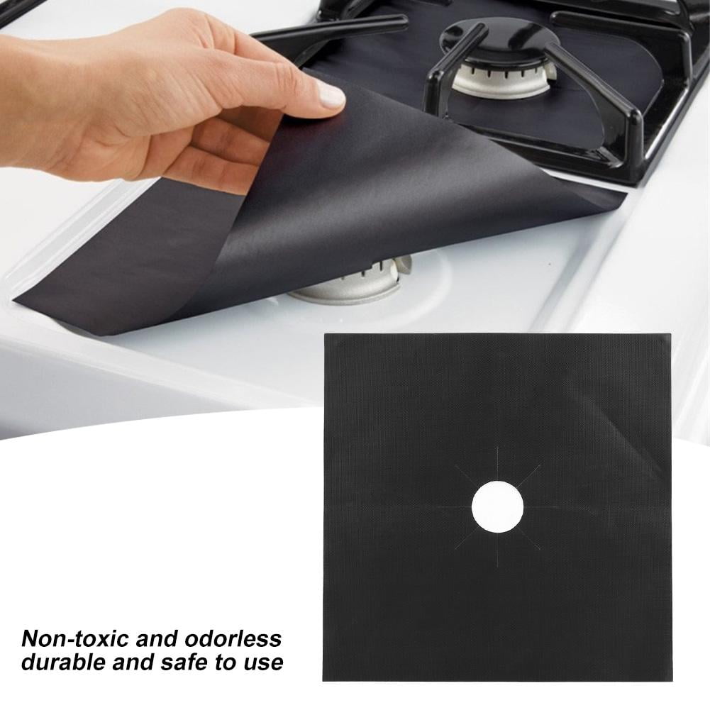 Mgaxyff Gas Stove Burner Covers, Gas Range Protector, 4Pcs Gas Range