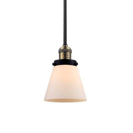 

Innovations Lighting 201S Small Cone Small Cone 1 Light 6 Wide Mini Pendant - Black /