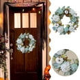 thumbnail image 2 of Fall Wreath, Fall Decorations for Home, Harvest Wreath with White Pumpkins Berries Maple Leaves Pine Cones Grain for Outside Indoor Home Wall Festival Thanksgiving Autumn Farmhouse Decor, 2 of 6