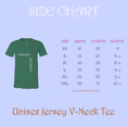 thumbnail image 2 of BELLA + CANVAS Jersey V-Neck T-Shirt for Men, Short Sleeve Cotton Tee, Kelly, Size-M, 2 of 4