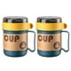 thumbnail image 1 of 2 tazas de desayuno, tazas para leche, tazas de sopa portátiles con cuchara (500 ml), 1 of 8