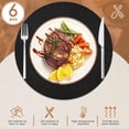 thumbnail image 4 of Round Braided Placemats Set of 6 Table Mats for Dining Tables Woven Washable Non-Slip Place Mats 15, 4 of 5