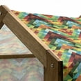 thumbnail image 5 of Colorful Pet House, Abstract Optic Effect Triangle Pattern Digital Vibrant Contemporary Design, Outdoor & Indoor Portable Dog Kennel with Pillow and Cover, 5 Sizes, Multicolor, by Ambesonne, 5 of 5