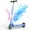 YD531-Blue, variant on LIEAGLE Electric Scooter for Kids Ages 6-12, Lightweight and Adjustable Handlebar with Flashing Rainbow Lights, Glow PU Wheel