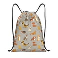 thumbnail image 1 of Bingfone Cute Dog Drawstrings Backpacks Bags for Men Women Gym Drawstrings Bag-Medium, 1 of 6