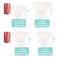 thumbnail image 3 of Set de 4 bolsas reutilizables de silicona para almacenamiento de alimentos CuLiDing, 3 of 9