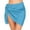 48#Sky Blue, variant on Women's Short Sarongs Cover Ups Sheer Bikini Wraps for Swimwear Royal Blue One Size