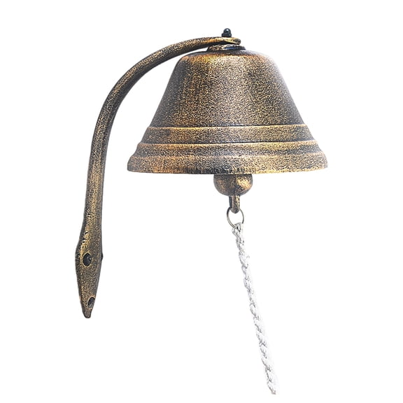 Farmhouses Antique Iron Hanging Dinner Bells for Front Door Porch Window Doorbell Decorative Ornament