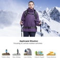 thumbnail image 6 of CAMEL CROWN Women's Waterproof Ski Jacket Winter Coat Windbreaker Fleece Inner Detachable Hood Snow Hiking Outdoor, 6 of 6