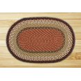 thumbnail image 2 of Capitol Earth Rugs 08-019 Burgundy-Mustard Jute Braided Rug, 2 of 3