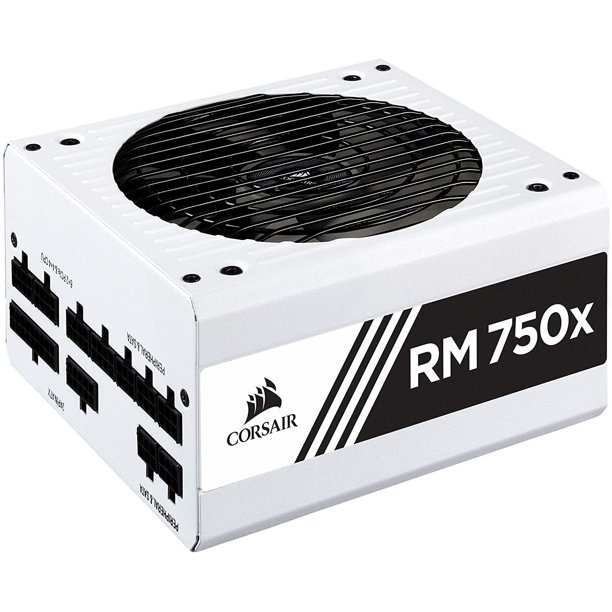 Corsair RMX White Series (2018), RM750x, 750 Watt, 80+ Gold Certified, Fully Modular Power Supply - White