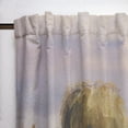 thumbnail image 2 of DESIGN ART Designart 'Historic Church On The Rock On Banks of The River' Lake House Curtain Single Panel 52 in. wide x 63 in. high - 1 Panel 63 Inches, 2 of 5