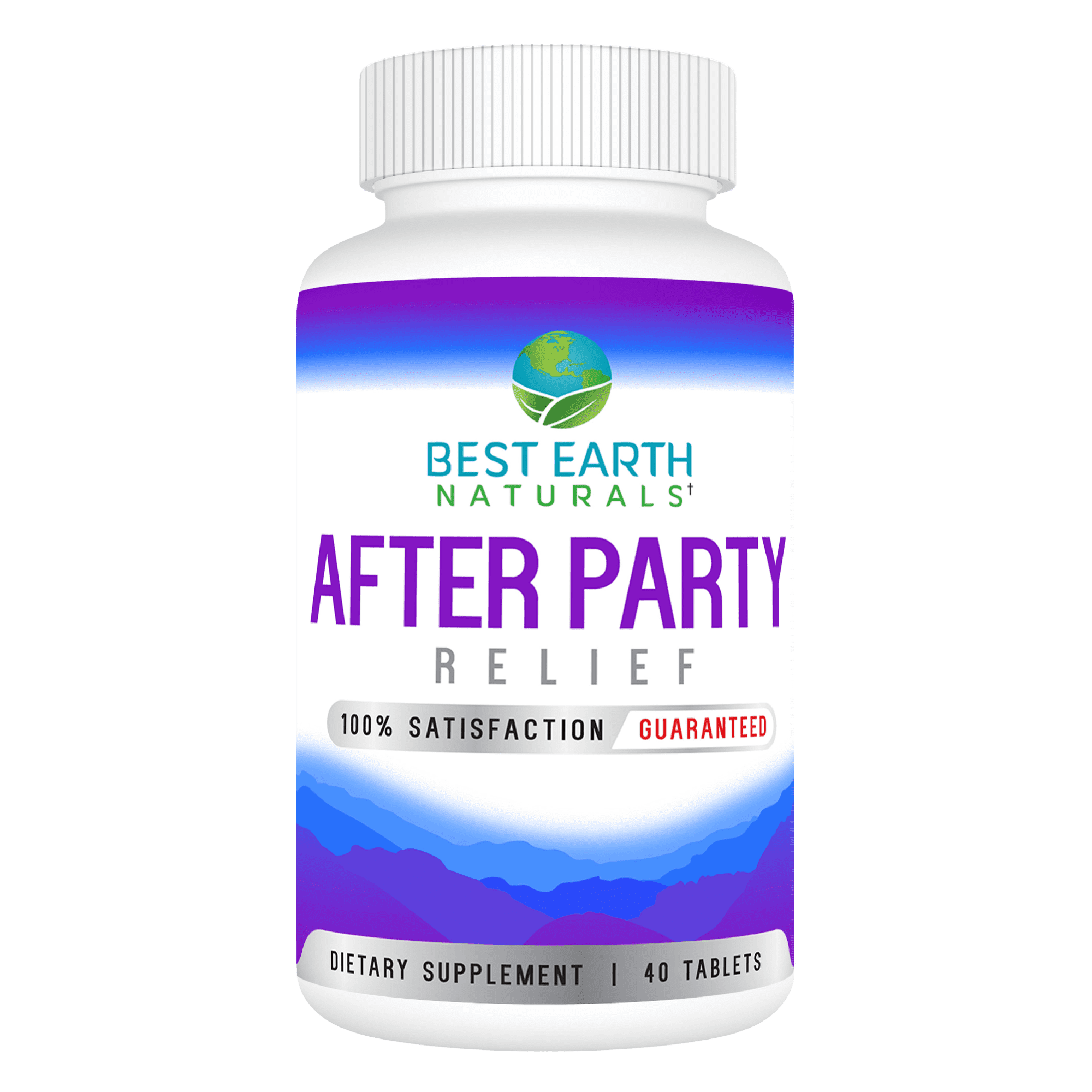 Best Earth Naturals After Party, Thiamin, Vitamin B, Dietary Supplement, for Men and Women, 40 Ct