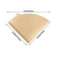 thumbnail image 3 of Pour Over Coffee Filters, V Shape Paper Filters, Wood Pulp Cone Drip Coffee Filters for Hand Brewed Coffee, 3 of 6