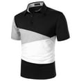 thumbnail image 2 of Sngxgn Men's Slim Fit Short Sleeve Polo T-Shirt(Black,XXL), 2 of 6