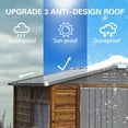 thumbnail image 2 of Fehomix 4x6 FT Outdoor Storage Shed, Metal and Wood Tool Shed with Wide Iron Doors & Windows, Weatherproof Garden Shed for Backyard, Lawn Mower & Large Equipment Storage, 2 of 8