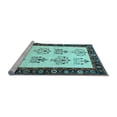 thumbnail image 2 of Ahgly Company Machine Washable Indoor Square Persian Light Blue Traditional Area Rugs, 5' Square, 2 of 4
