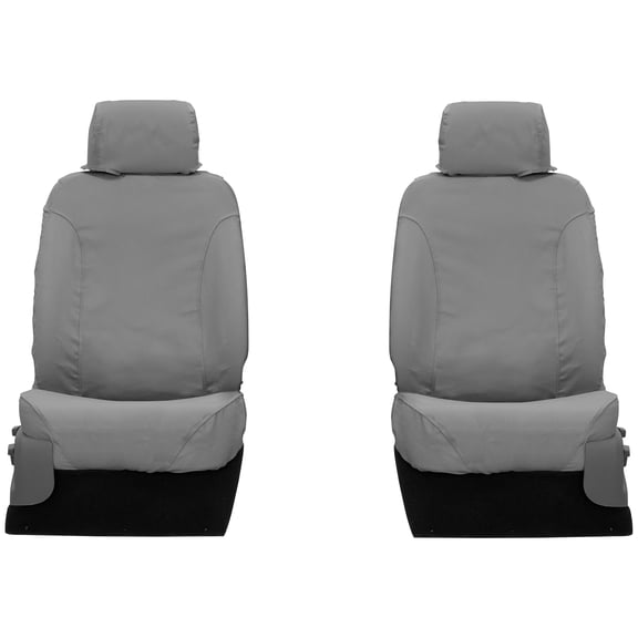 Covercraft Polycotton SeatSaver Custom Seat Covers for Chevrolet/GMC Models | SS3411PCGY | 1st Row 40/20/40 Bench Seat | Grey