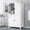 White#4, variant on Bathroom Vanity, Elegant Bathroom Floor Storage Cabinet, Bathroom Storage Unit, Freestanding Cabinet with 4 Doors, Adjustable Shelves, Adaptable Shelves, White, White Bathroom Storage Cabinet