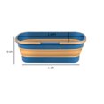 thumbnail image 3 of Vrorvz Plastic Cleaning Bucket Foldable Portable Multiuse Bucket for Household Car Washing Camping Boating Fishing Storage with Handle and Sturdy Rim BPA Free, 3 of 8