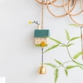 thumbnail image 5 of Wind Chime for Door or Wall with Brass Bells and Wooden House, Small Hanging Pendant for Balcony Garden and Bedroom Decor, 5 of 7