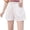 White, variant on HAJWOH Girls Athletic Linen Shorts Loose Hiking Cargo Pants Streetwear Casual Elastic Waist Bermuda Shorts