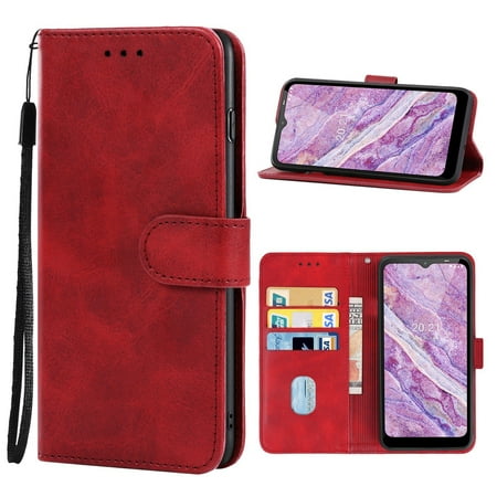 For Nokia C10 Leather Phone Case