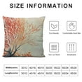 thumbnail image 5 of GOSMITH  White Watercolor Splash Coral Throw Pillow Cover Brush Artistic Reef Elegance Doodle Orange Pillow Case Decorative Men Women Boy Girl Room Cushion Cover for Home Couch Bed, 5 of 5