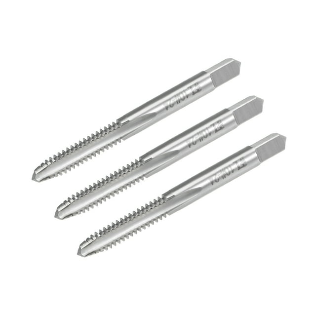 Unique Bargains Machine Tap 10-24 UNC Thread Pitch 2B Class 3 Flute High Speed Steel 3pcs