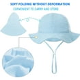 thumbnail image 3 of Dalrosia Baby Sun Hat Toddler Cap Beach Hats with UPF 50+ Protective Sunscreen Newborn Bucket Hat for Boys Girls 3-12M, 3 of 3