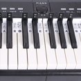 thumbnail image 3 of 2 PCS 88 Keys Removable Piano KEY Labels Piano Keyboard Stickers Piano Notes Marker for Beginners Students Multicolor, 3 of 8