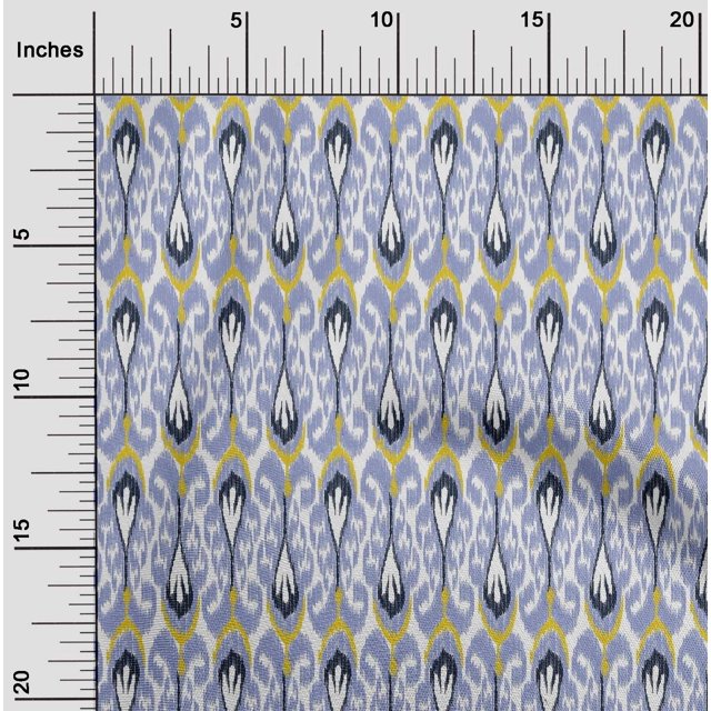 oneOone Cotton Flex Fabric Ethnic Ikat Printed Craft Fabric BTY 40 Inch Wide