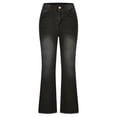 thumbnail image 4 of Birdeem Spring and Summer New Solid Button Zipper Straight Denim Fashion Casual Jeans Pants, 4 of 12