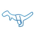 thumbnail image 1 of Funny Paper Clips, Lovely Shape 100Pcs Fadeless Metal Material Mini Paperclips  for Office, 1 of 8