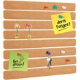 thumbnail image 1 of 8Pcs Felt Pin Board Bar Strips Wheat Self-Adhesive Bulletin Board Sticky Notes Rectangle with 40Pcs Iron Map Pins for Memo Notepads Photos Notes Classroom Home Office Schedules Wall Decor, 1 of 9