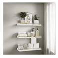 thumbnail image 3 of Repisas Flotantes  Madera Estantes 3pcs Malubero, Blanco, 3 of 5