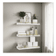 thumbnail image 3 of Repisas Flotantes  Madera Estantes 3pcs Malubero, Blanco, 3 of 5