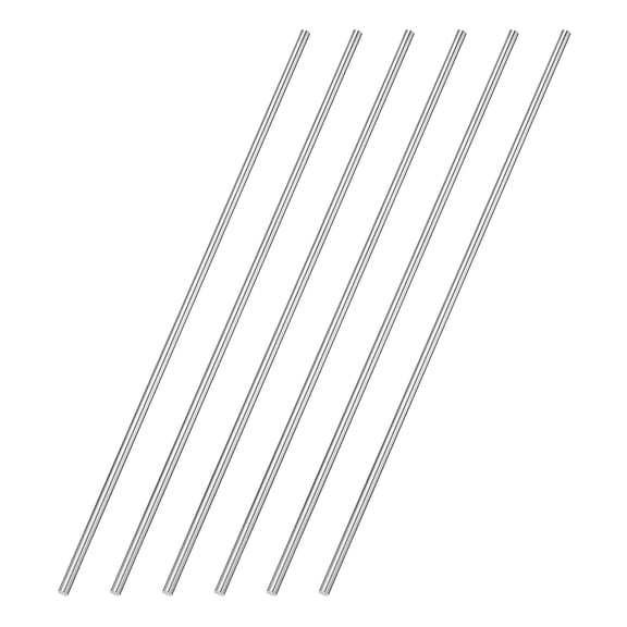 6 Pack 304 Stainless Steel Round Rod 11/64" Diameter 12" Length Solid Rod