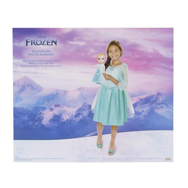 disney classic elsa 15 inch doll with dress and accessory Disney Classic Elsa 15 inch Doll with Dress and Accessory (Assembled Product Height: 14 in)