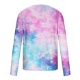 thumbnail image 4 of Tops for Men Printed Long Sleeved Tie-dye Round Neck Casual Sweatshirts Top,Mens Blouse Multicolor11 XXL, 4 of 5