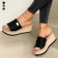 thumbnail image 3 of Women Sandals Platform Wedge Footwear Open Toe Anti Skid Sandals for Daily Wear, 3 of 8