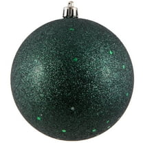 Vickerman 4" Midnight Green Sequin Ball Ornament, 6 per Bag