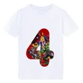 thumbnail image 3 of Camiseta de algodón con dibujos animados para niña, ropa de fiesta de cumpleaños de Disney Marvel, camiseta para niños, número 1, 2, 3, 4, 5, 6, 7, 8 y 9, camiseta de cumpleaños de héroe para niña, 3 of 5