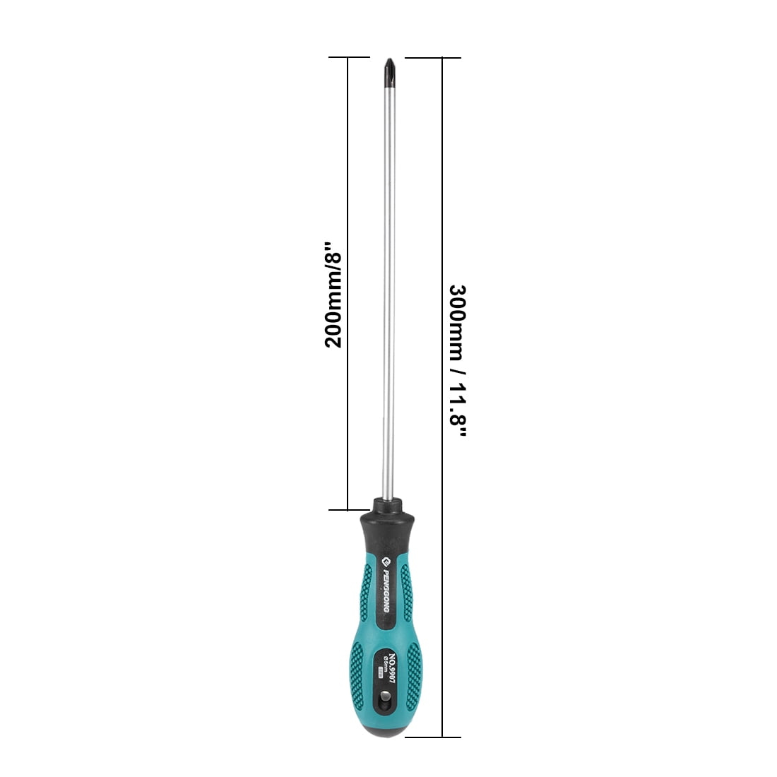 Unique Bargains Phillips Screwdriver Round Shaft Non Slip Comfortable Handle 8 Inch
