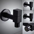 thumbnail image 2 of OHOIOLLA Black Basin Tap Square Water Taps Simple but Elegant Design 1Set, 2 of 8