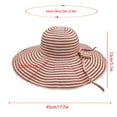 thumbnail image 2 of Kmdttou Sun Hat for Women Oversized Brimmed Hat Foldable Vacation Beach Hat Large Sun Protection And Shading Hat ,UPF50+ Wide-Brim Sun Hat, 2 of 6
