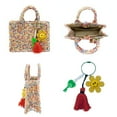 thumbnail image 3 of Empire Cove Gift Set for Women Mom Sister -  Mini Tote Bag comes with a cute Tassel - Purse Handbags Satchel -  Speckle Yellow, 3 of 4