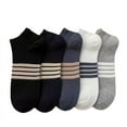 thumbnail image 5 of Calcetines cortos de hombre, calcetines deportivos de verano, absorbentes del sudor, desodorantes, calcetines náuticos de algodón para hombre, calcetines finos de corte bajo y boca baja para hombre, 5 of 5