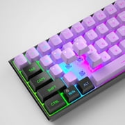 MageGee Mini Gaming Keyboard, 60% Percent Keyboard, 61 Keys Mechanical Feel, Compact RGB Backlit